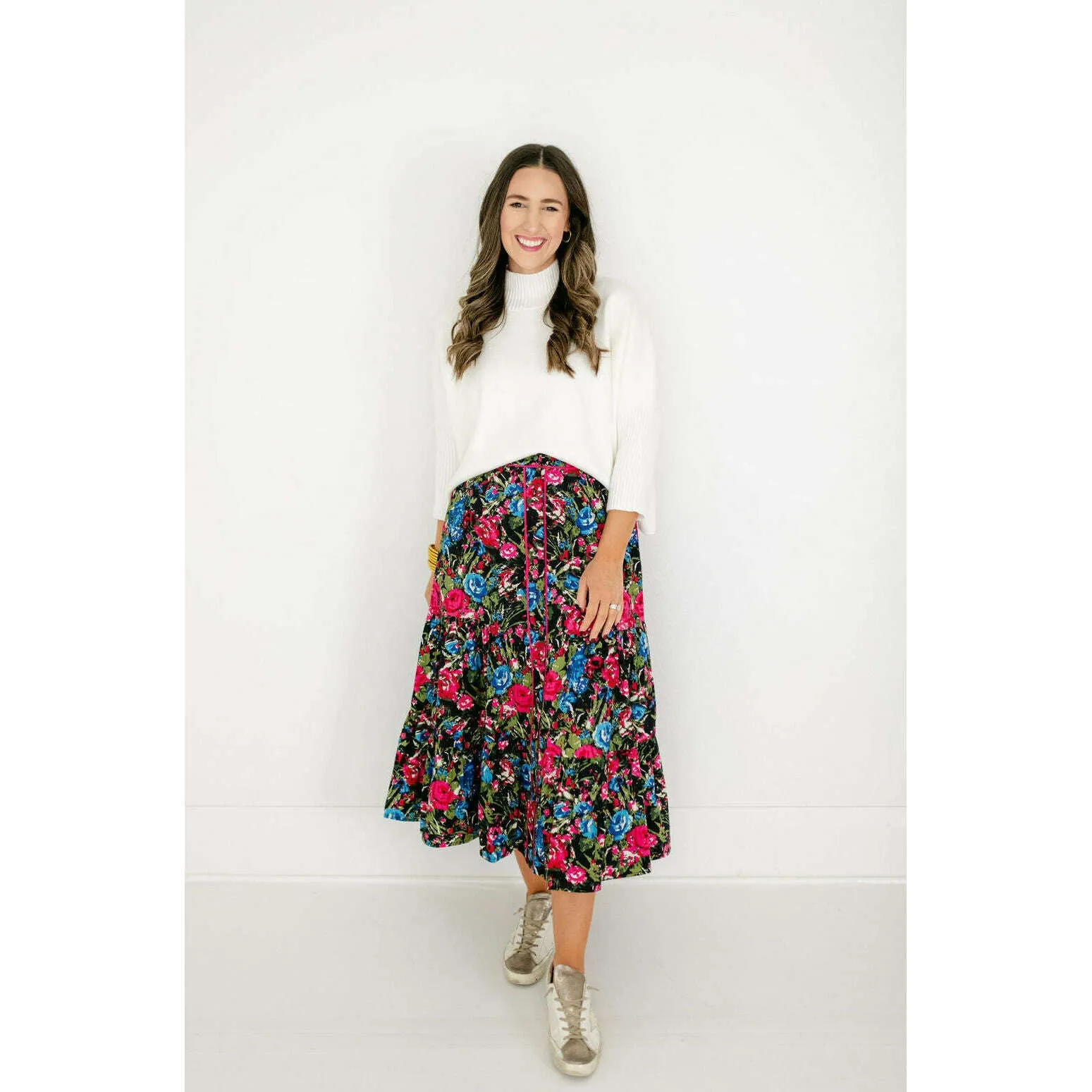 Olivia by Livro Eloise Skirt in Festive Floral