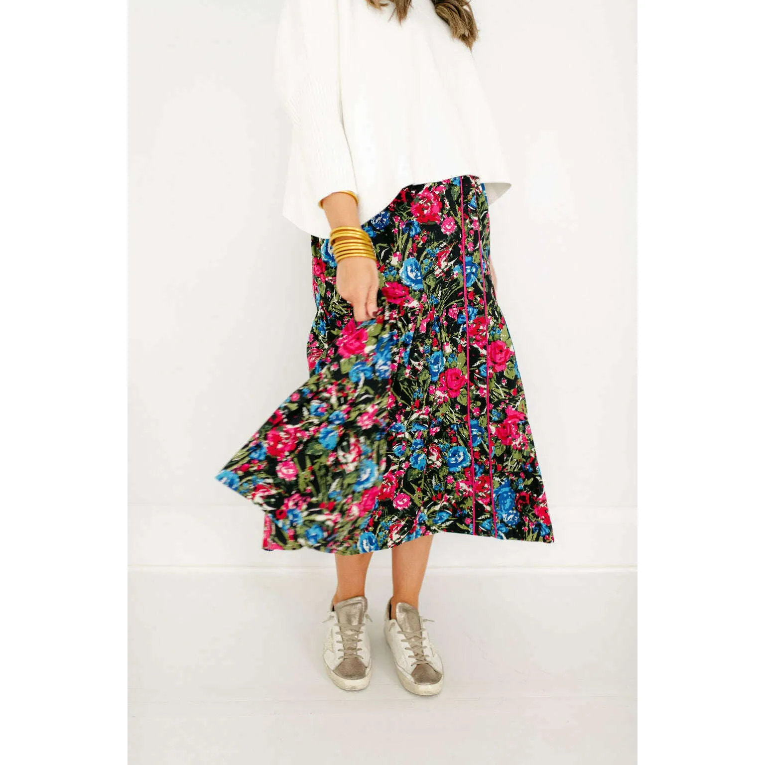 Olivia by Livro Eloise Skirt in Festive Floral