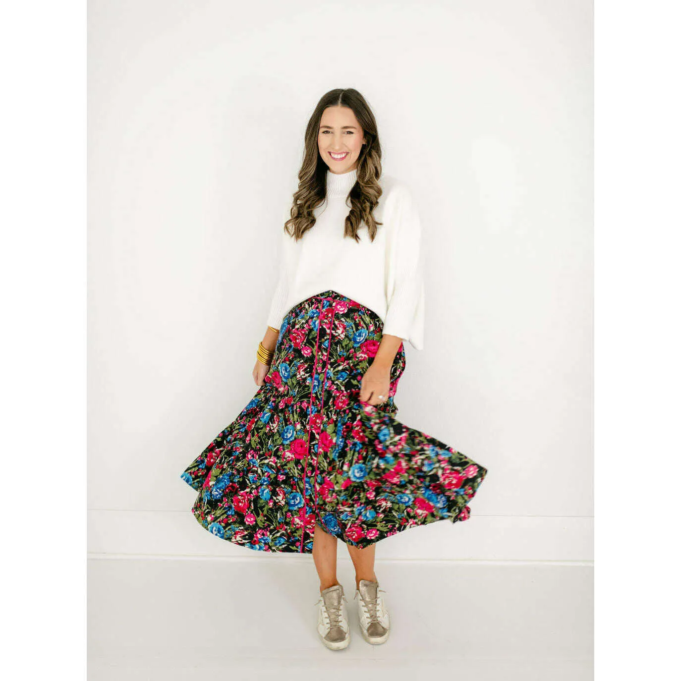 Olivia by Livro Eloise Skirt in Festive Floral