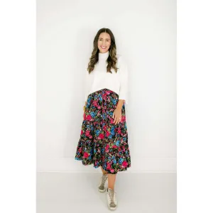 Olivia by Livro Eloise Skirt in Festive Floral