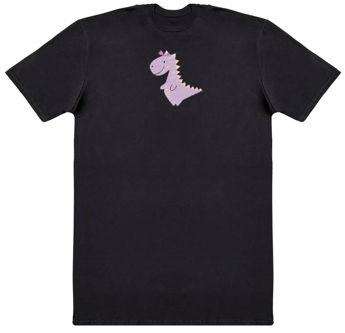 Pink Dino - Kids Oversized Comfy T-Shirt