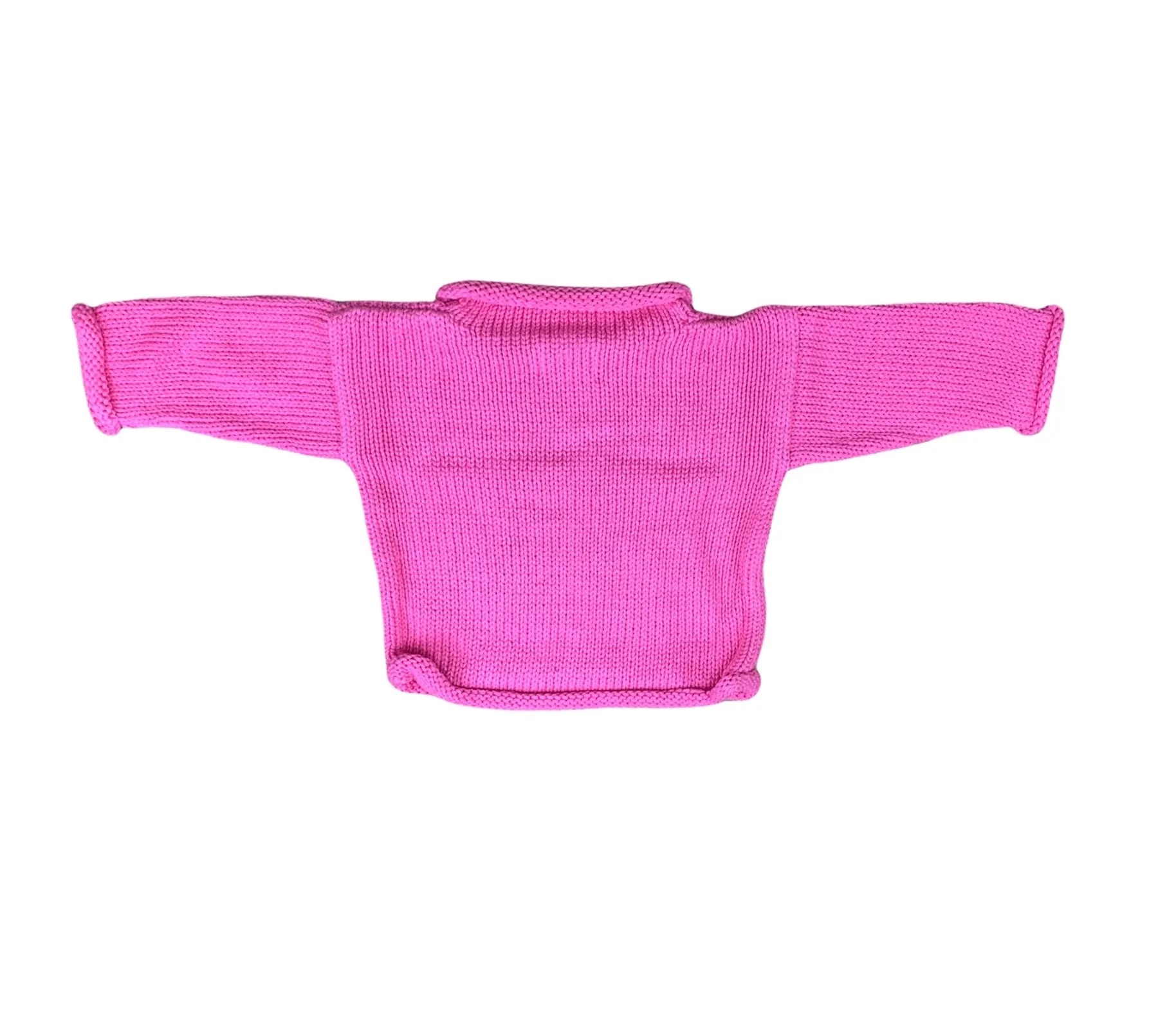 Pink Three Dinosaurs Roll Neck Sweater