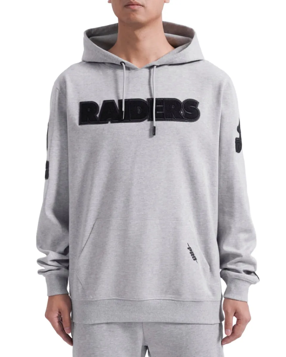 Pro Standard Las Vegas Raiders Triple Tonal Dk Po Hoodie - Heather Grey