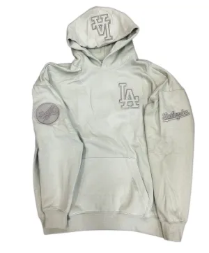 Pro Standard Los Angeles Dodgers Neutral Drop Hoodie-Moss
