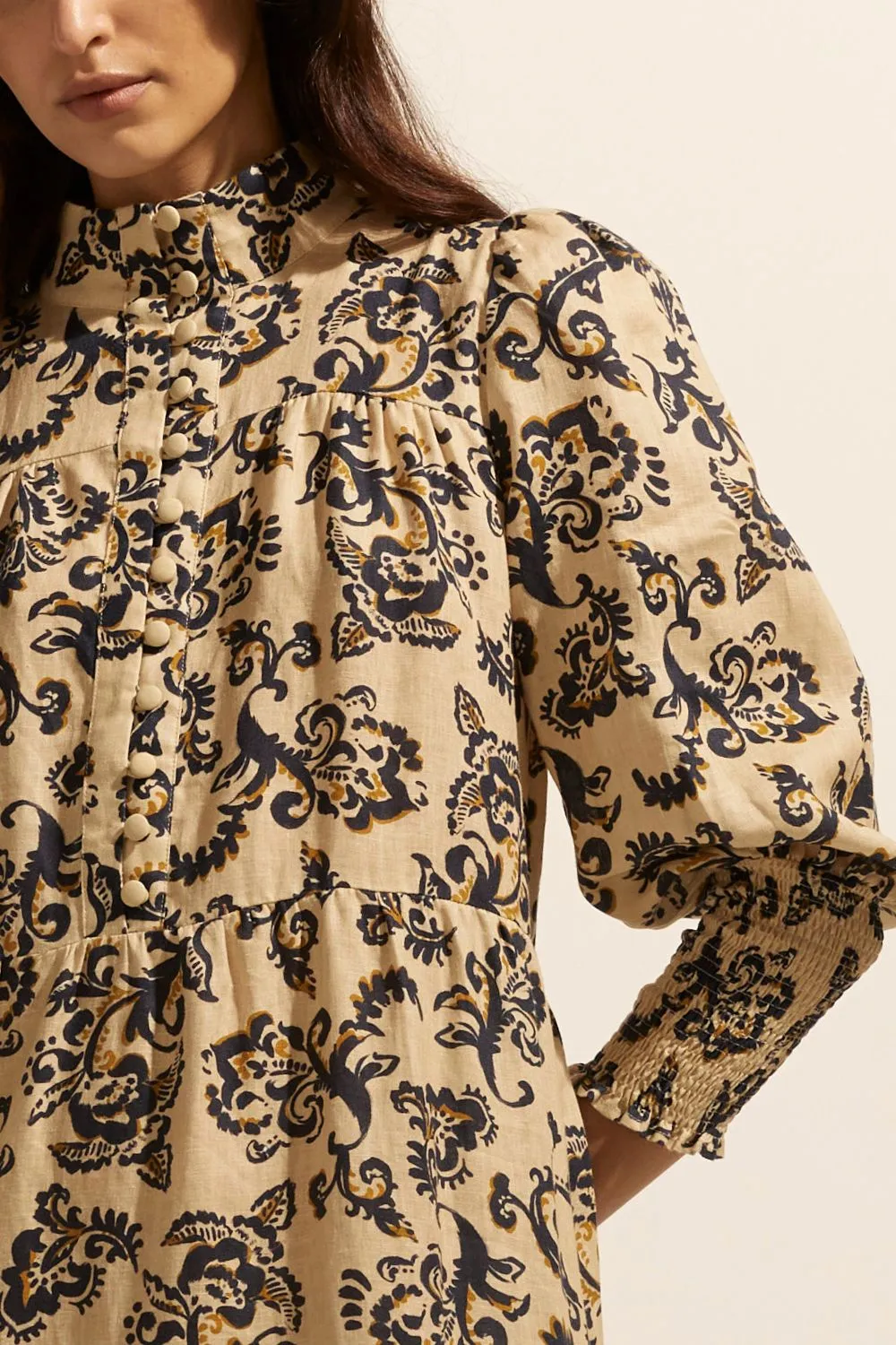 Recruit dress - Ochre floral