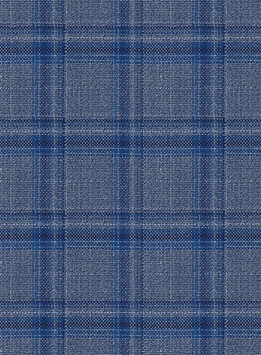 Reda Agodi Blue Checks Wool Jacket
