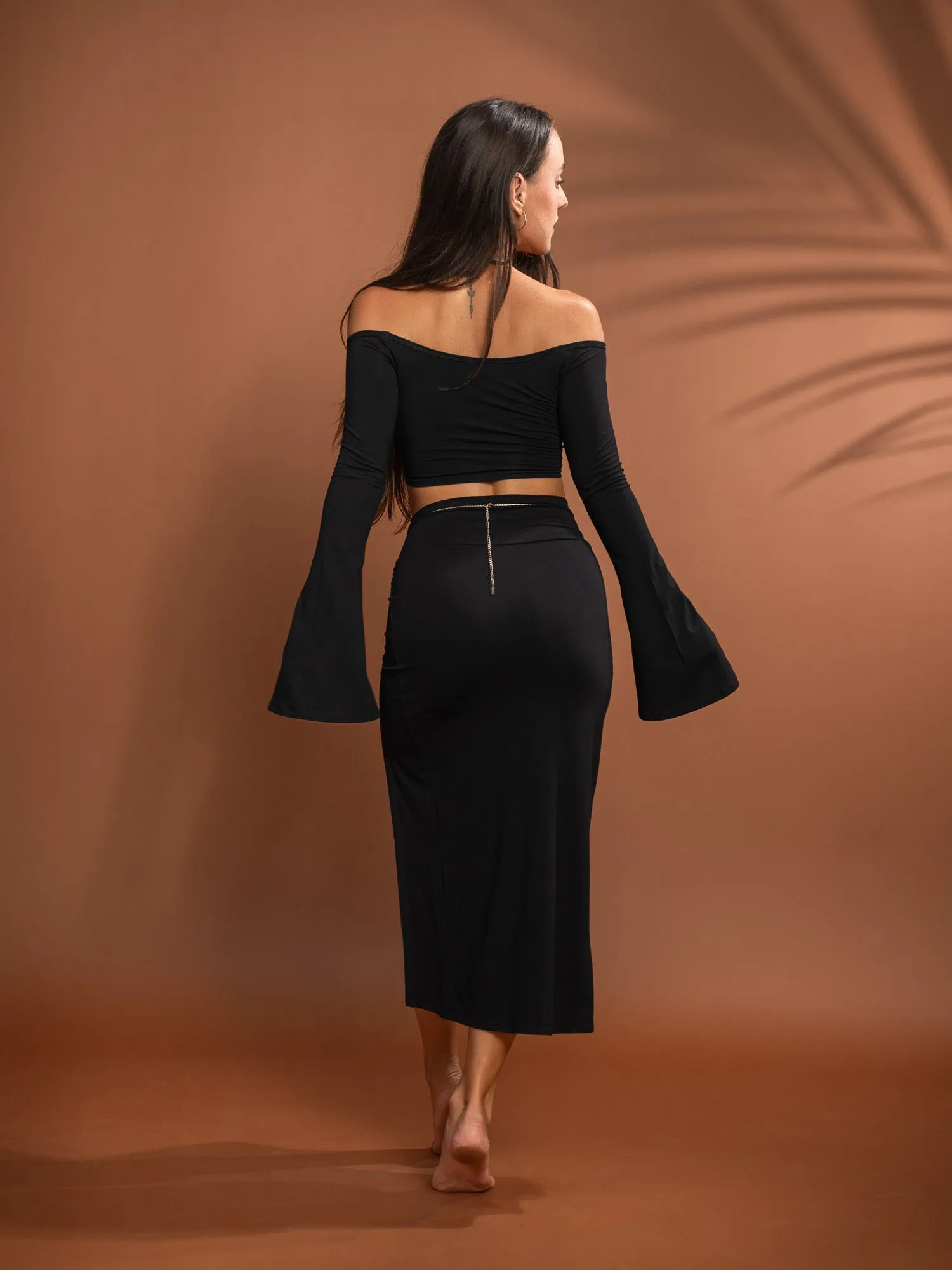 Rhea Skirt - Black Onyx