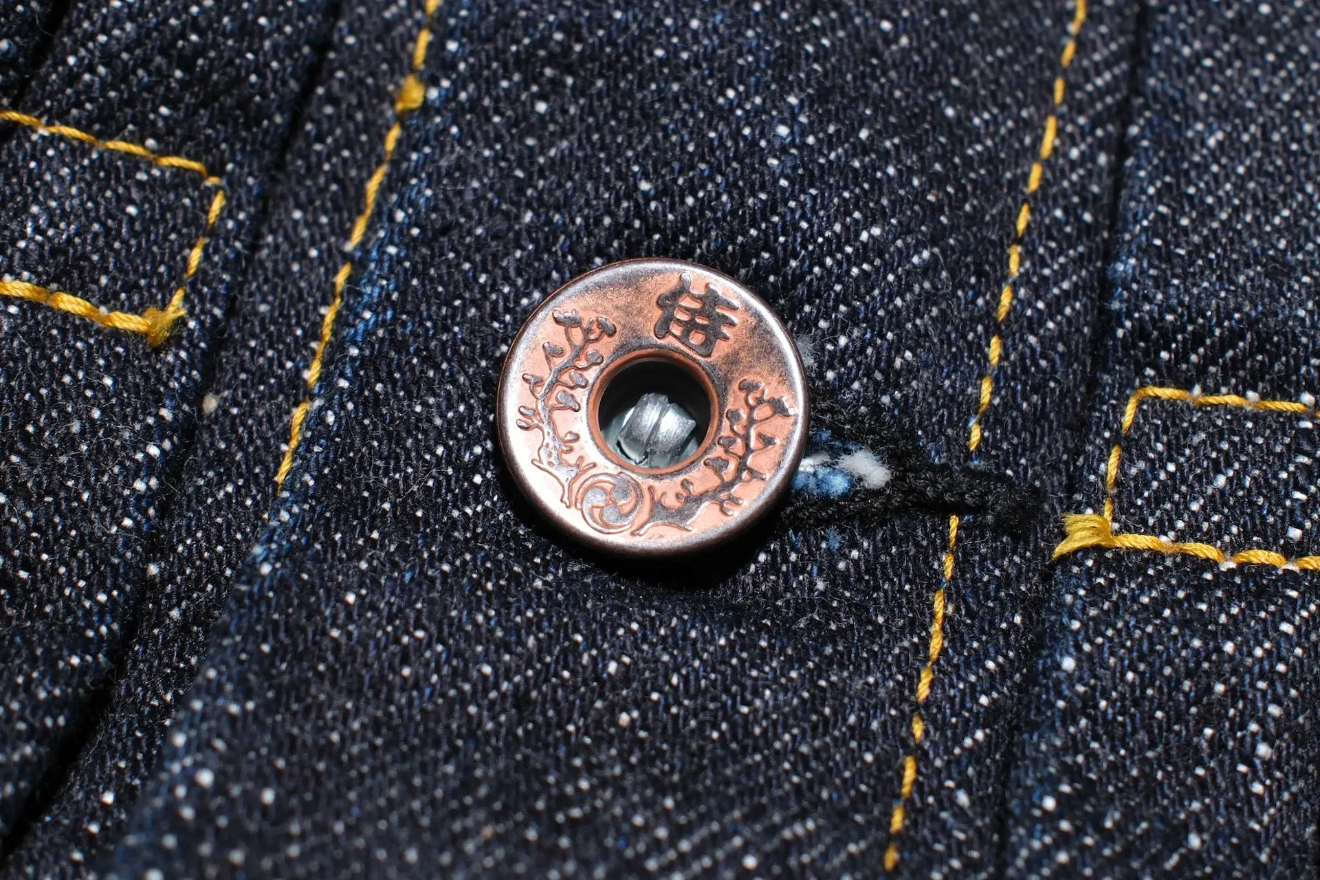 Samurai 17oz Indigo Dyed "Zero " T-Back Type 1 Denim Jacket