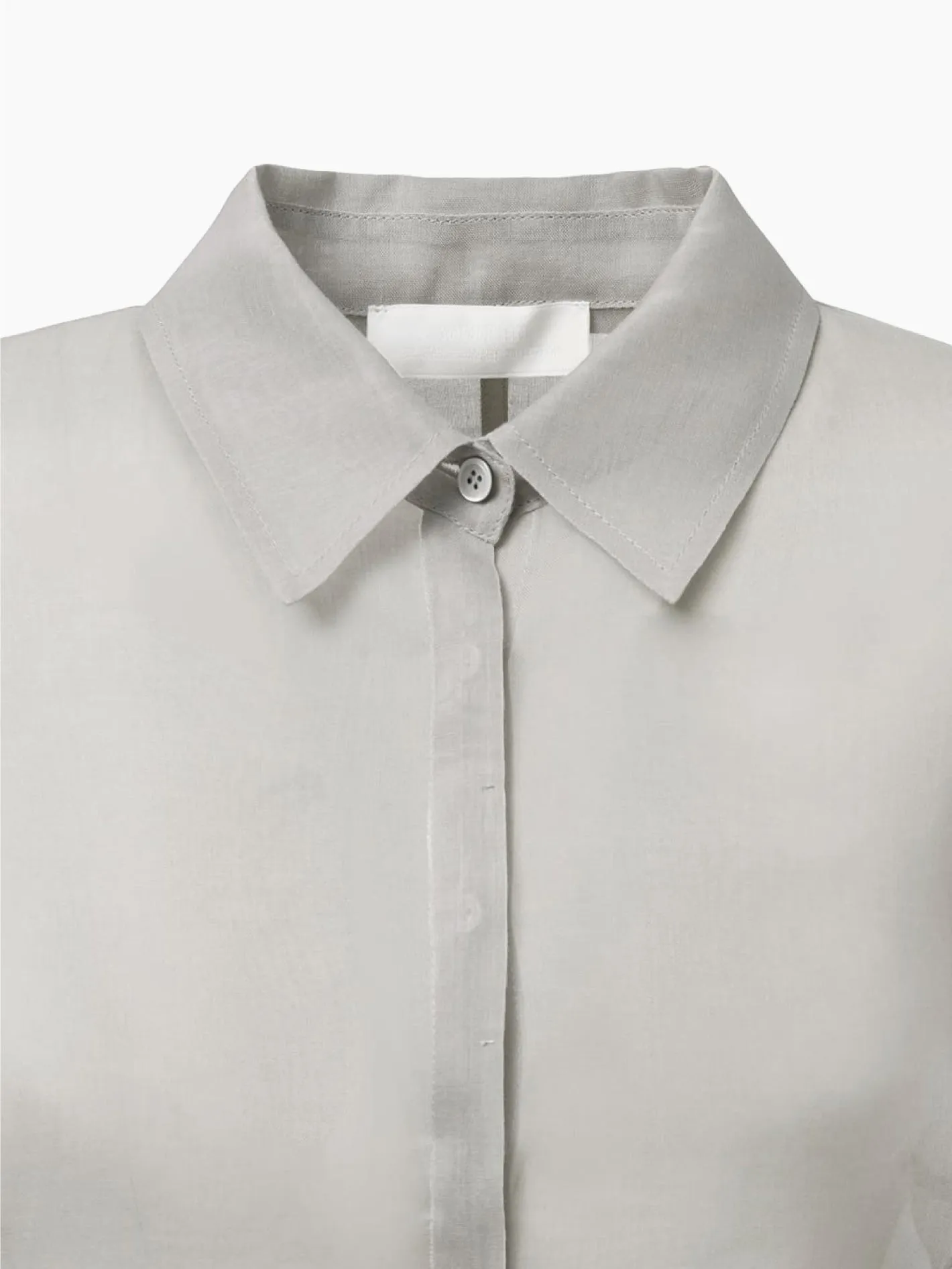 Sheer Slim Fit Shirts Grey