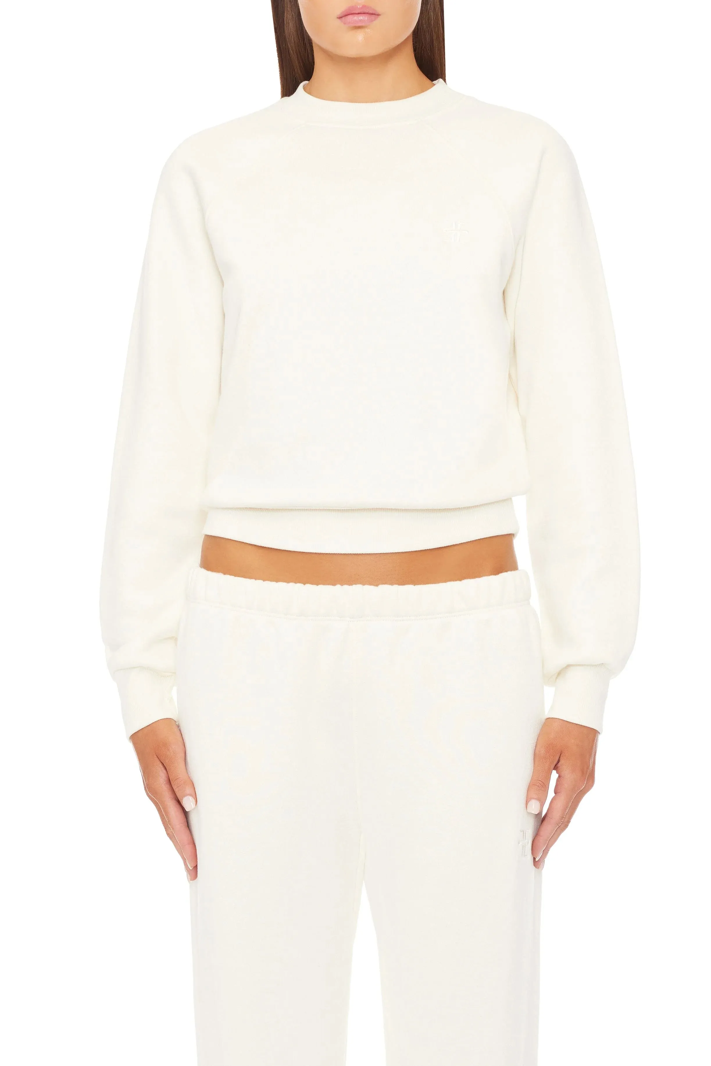 Shrunken Raglan Sweatshirt - Cream