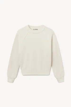 Shrunken Raglan Sweatshirt - Cream