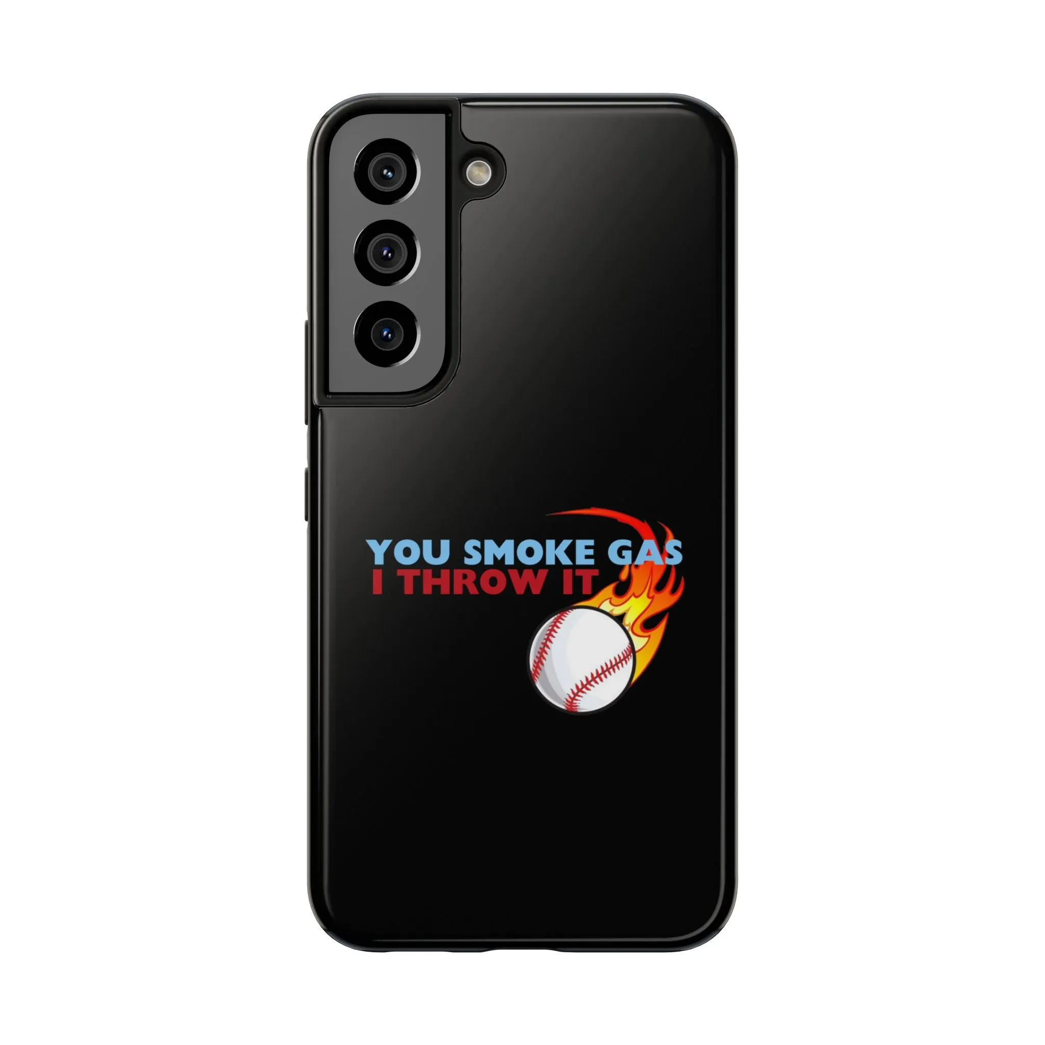 SMOKE GAS, THROW IT - Tough Phone Cases (Black)