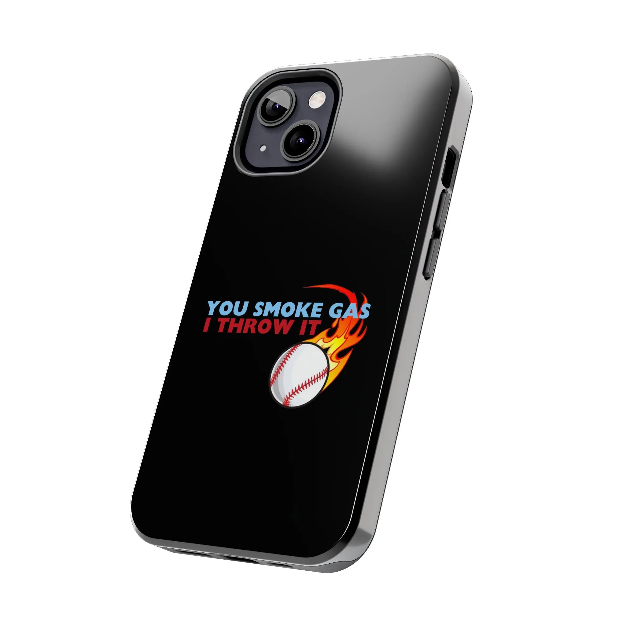 SMOKE GAS, THROW IT - Tough Phone Cases (Black)