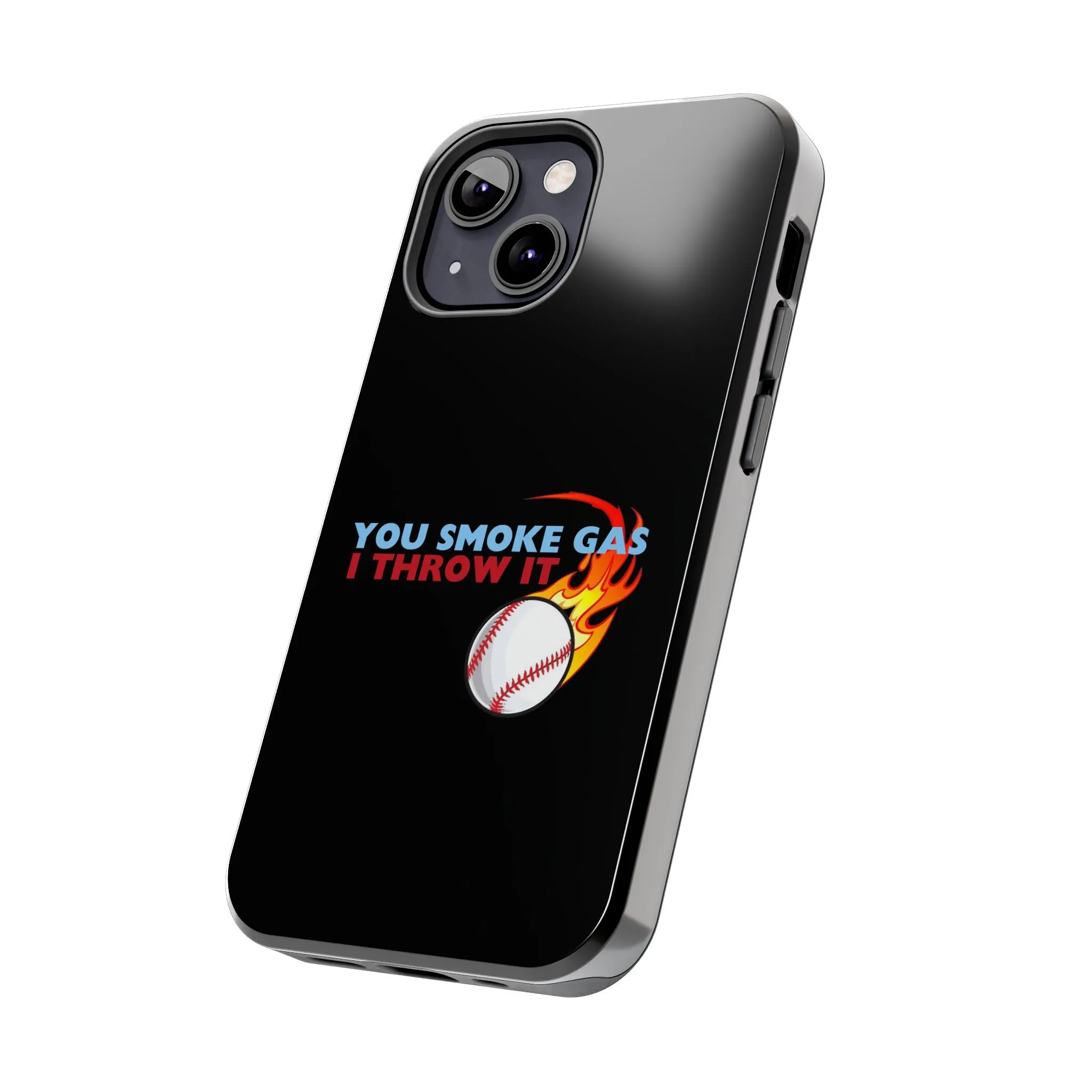 SMOKE GAS, THROW IT - Tough Phone Cases (Black)