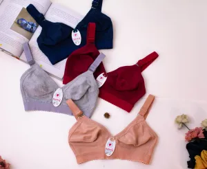Soft Cotton Solid Colour Daily Wear Bra