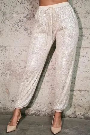 SPARKLE SEQUIN JOGGERS