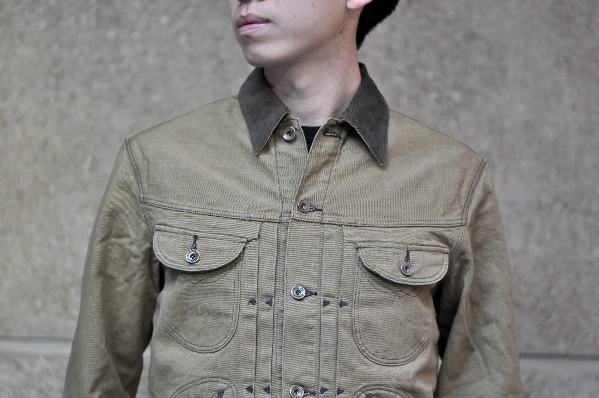 Stevenson Overall Co. "Stockman" Cowboy Jacket (Khaki Drill)