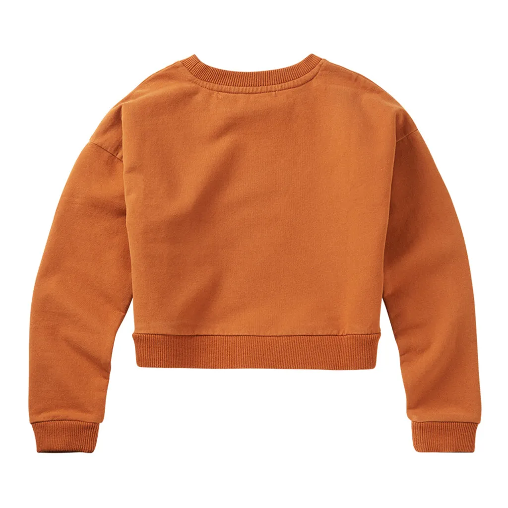 Sweater Cropped Dark Ginger