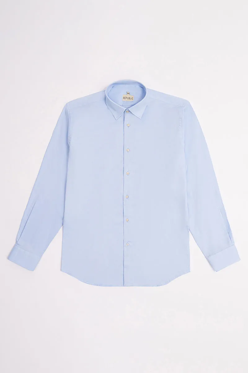TAILORED FIT SKY BLUE FORMAL SHIRT