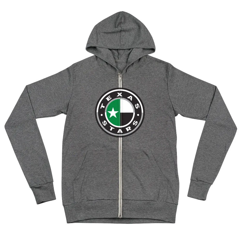 Texas Stars Adult Secondary Logo Full Zip Hoodie