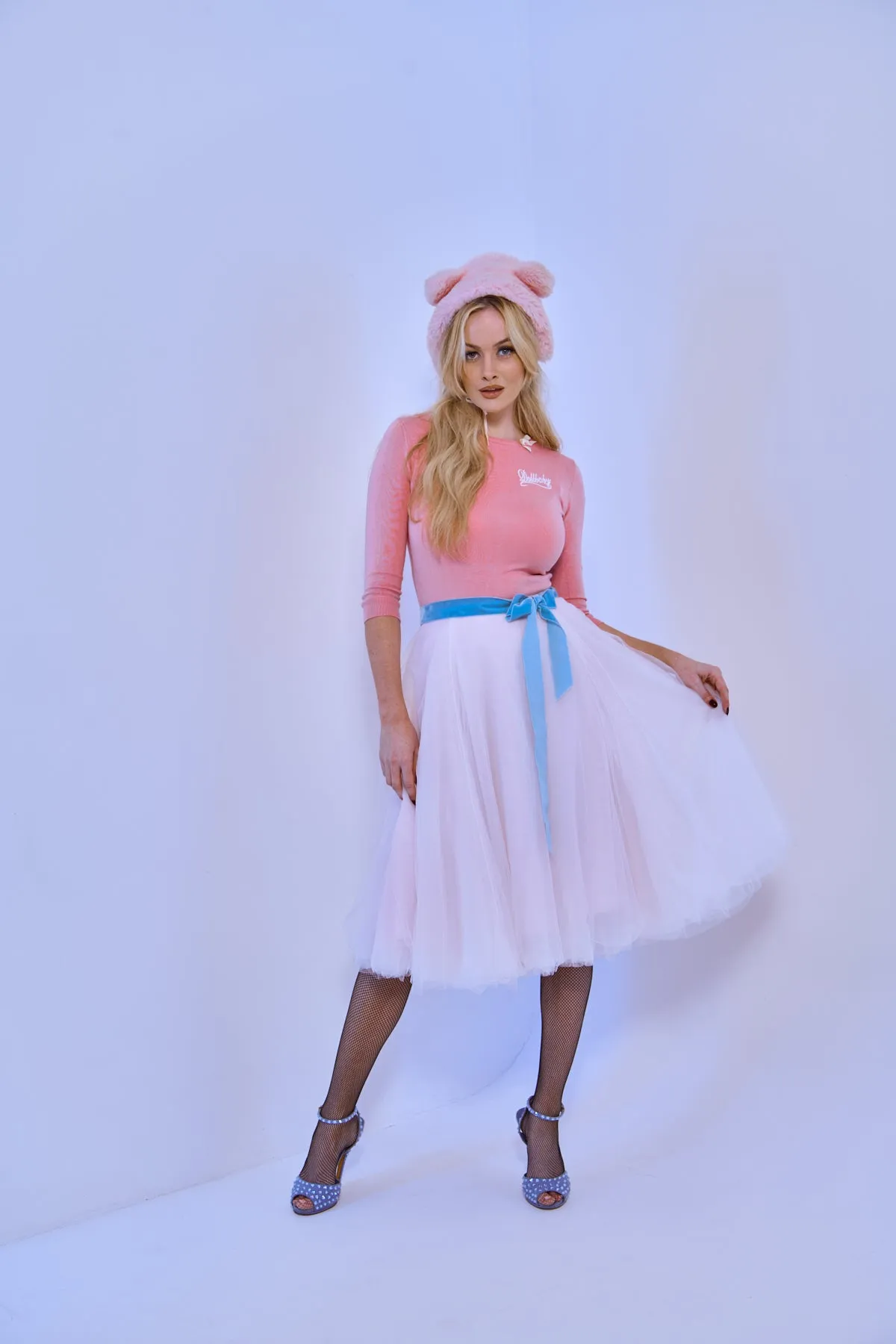 The Dollbaby Sweater in Pink