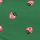 Unique Vintage Plus Size Green & Strawberry Print Kacey Fit & Flare Dress