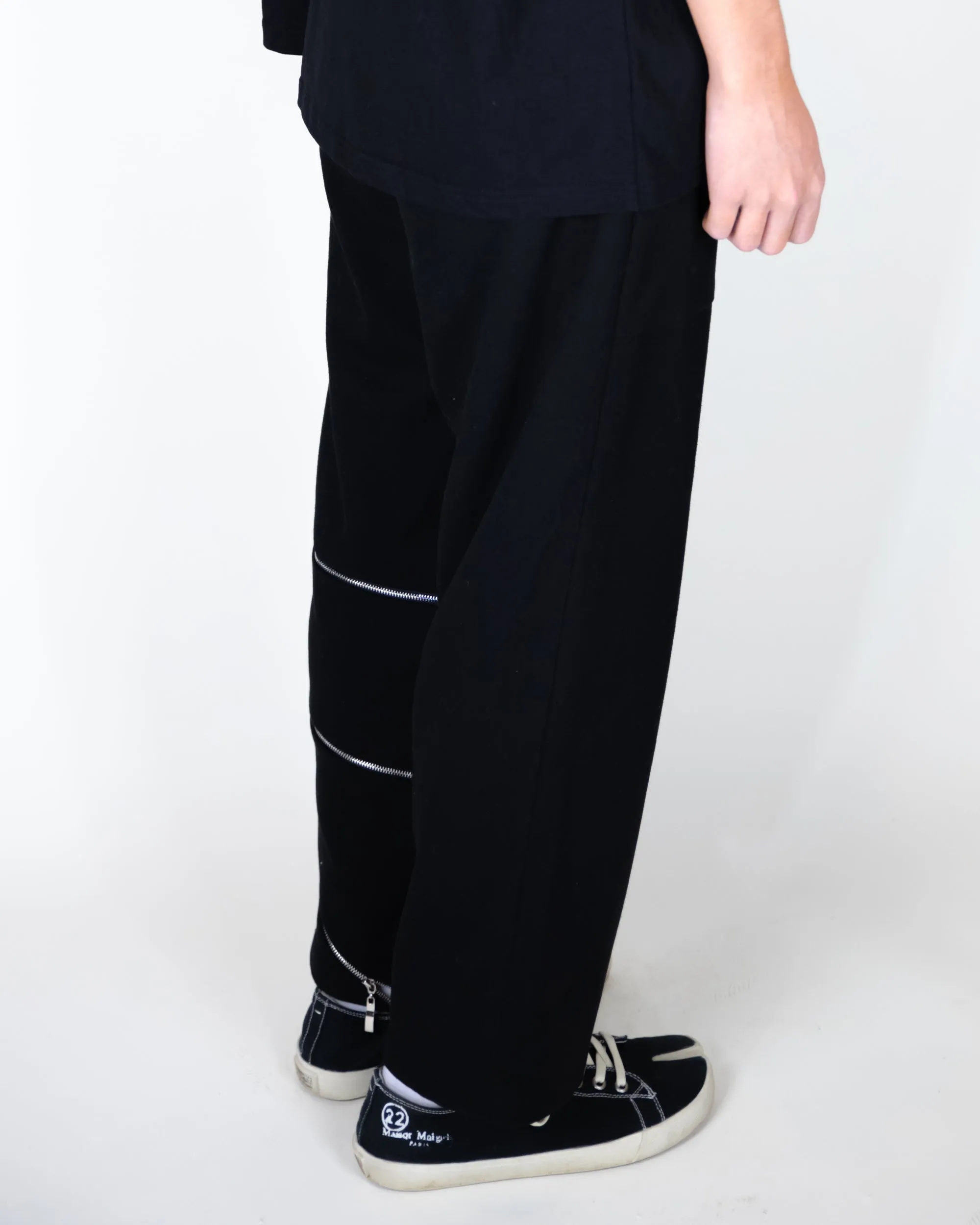 Unnecessary Zipper High Waisted Cropped Trousers