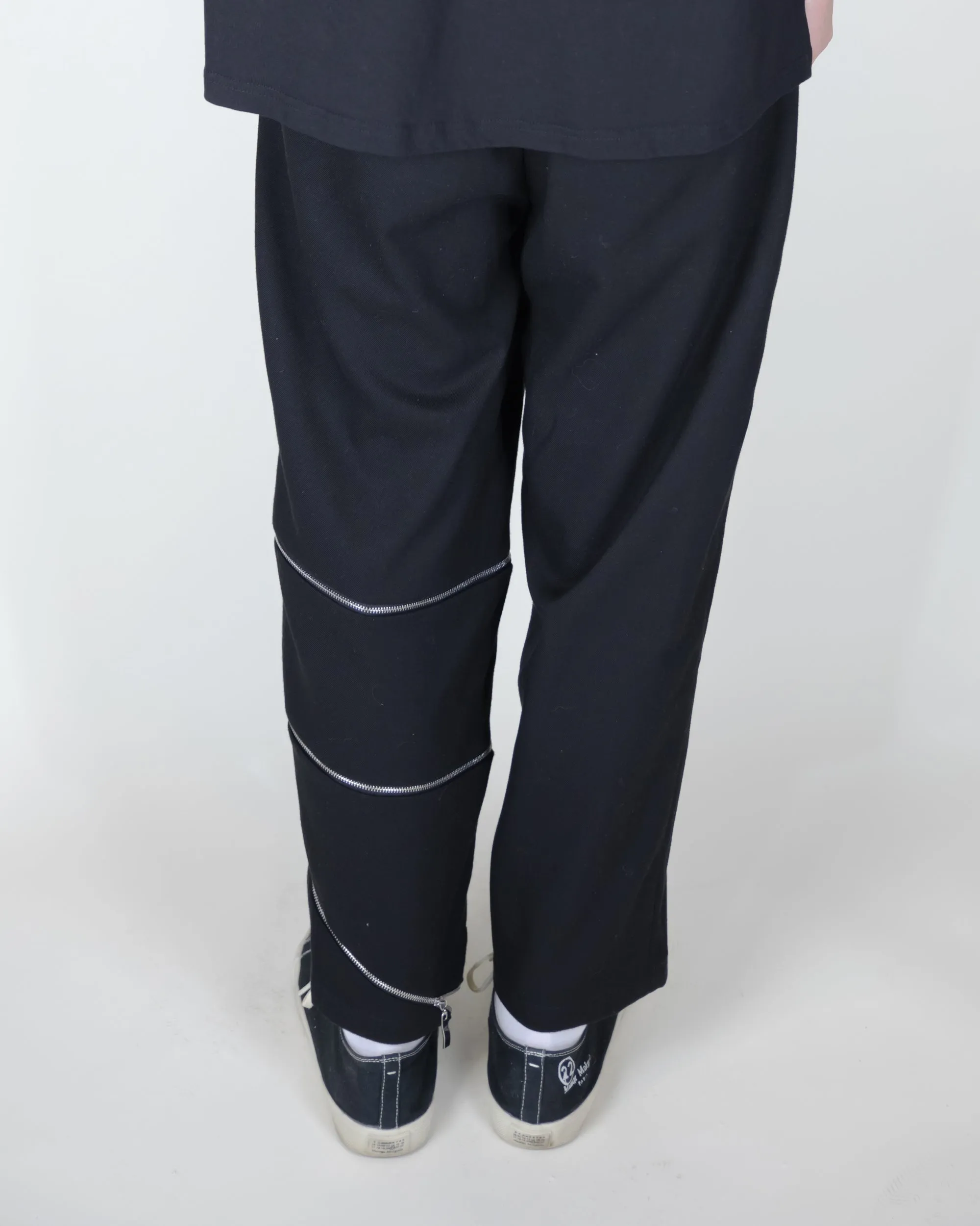 Unnecessary Zipper High Waisted Cropped Trousers