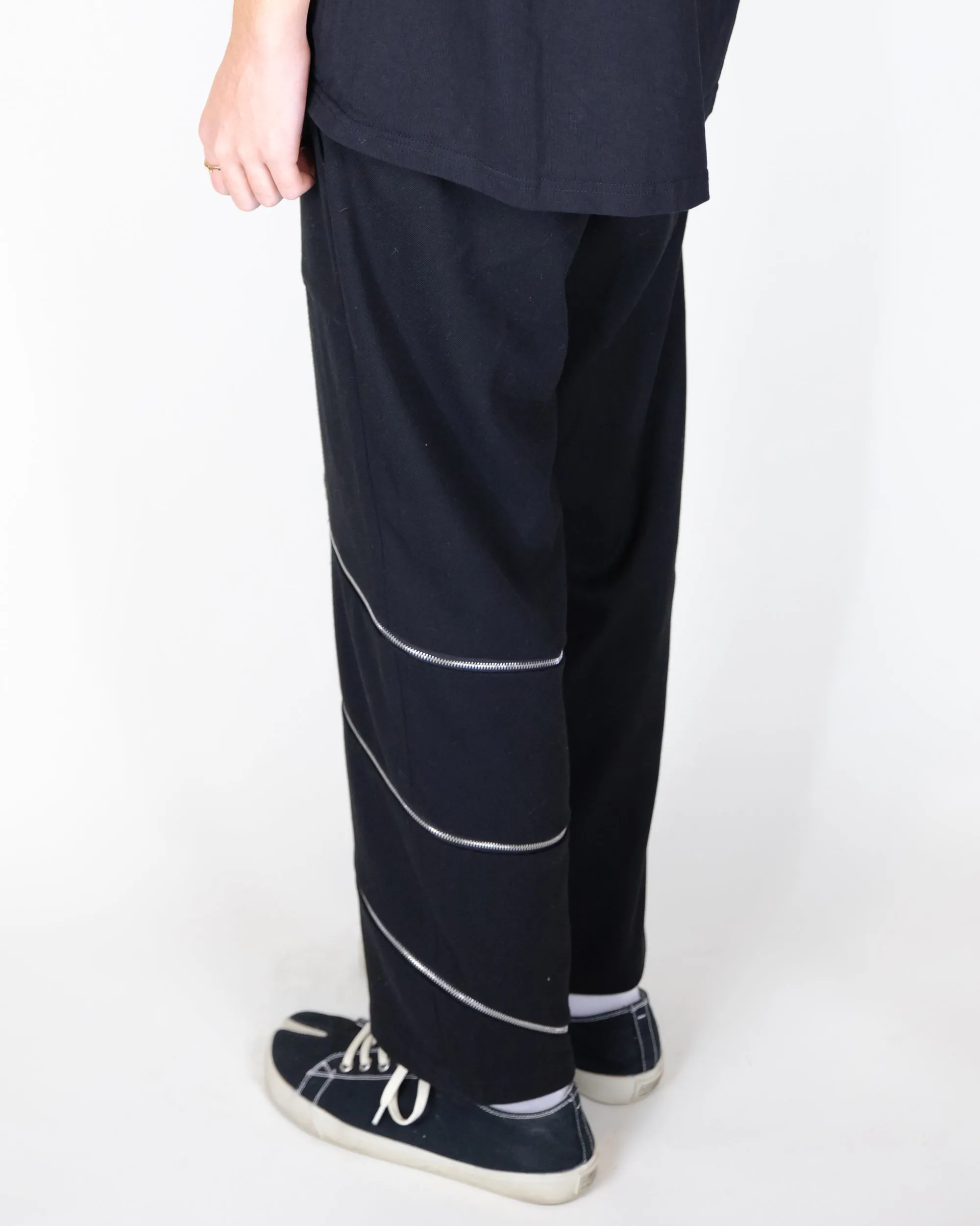 Unnecessary Zipper High Waisted Cropped Trousers