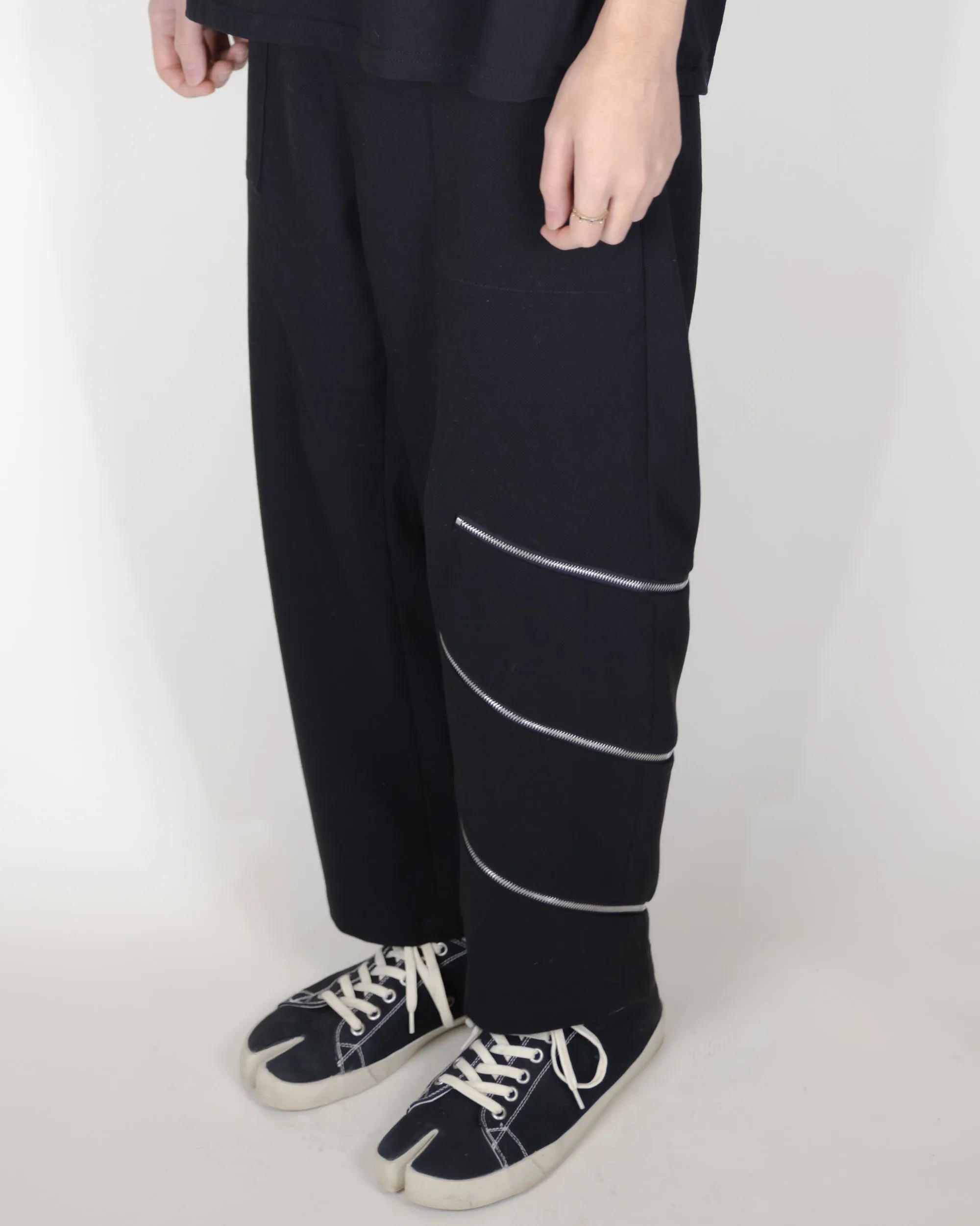 Unnecessary Zipper High Waisted Cropped Trousers