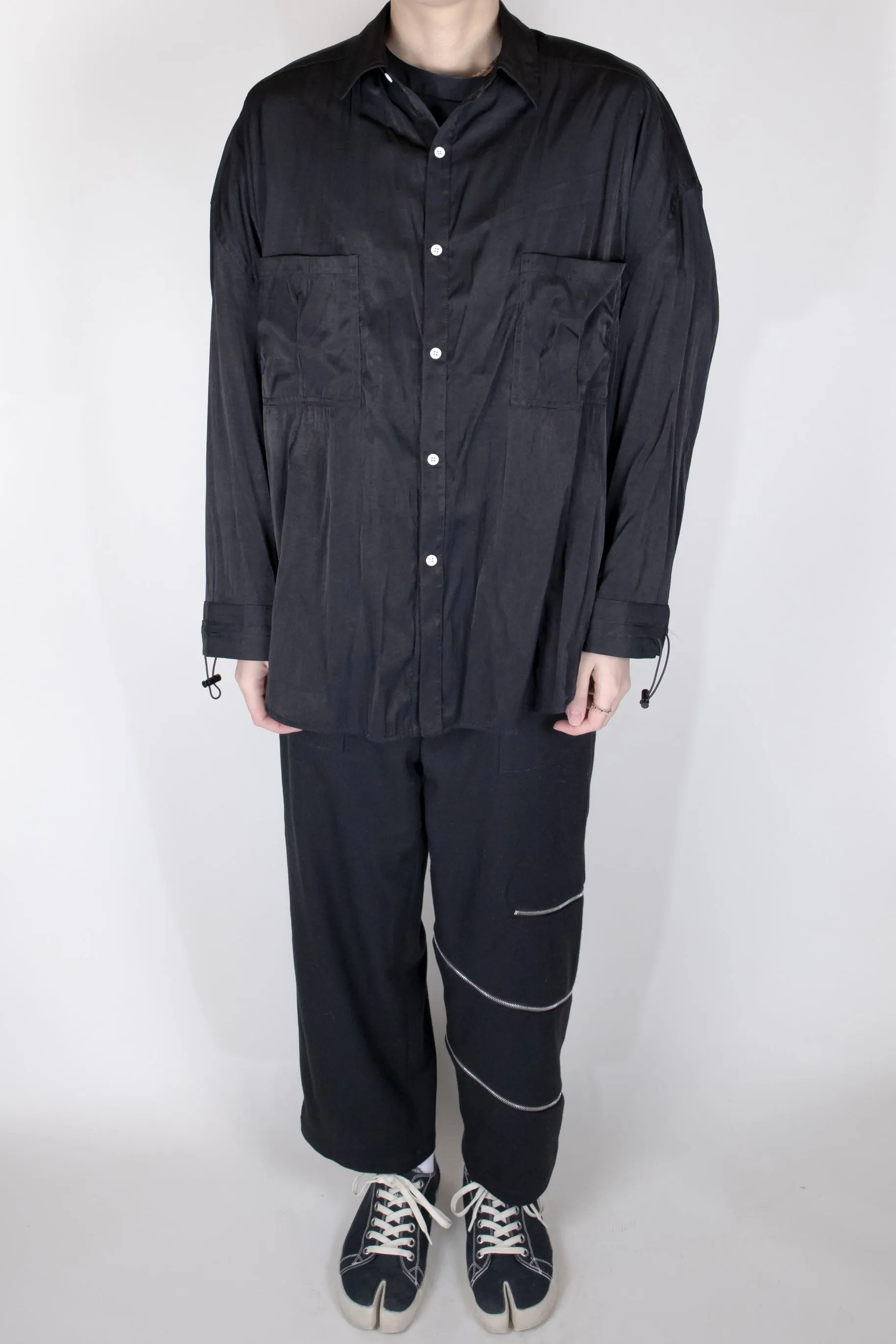 Unnecessary Zipper High Waisted Cropped Trousers