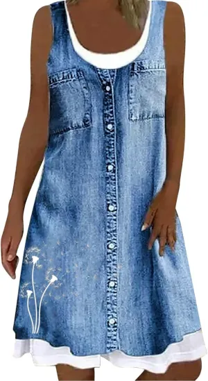 Womens Summer Casual V Neck Sleeveless Mini Dress 2024 Tie Shoulder Tiered Ruffle Swing A Line Short Sundress