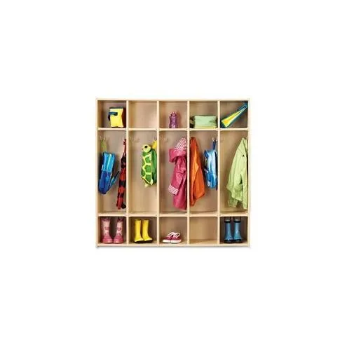 young Time Young Time 5-Section Locker - 5 Compartment(s) - 48" Height x 48" Width x 15" Depth - Baltic - 1Each