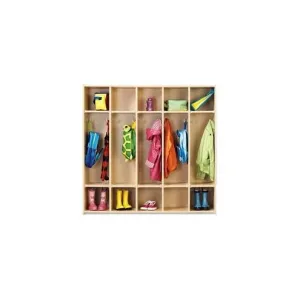 young Time Young Time 5-Section Locker - 5 Compartment(s) - 48" Height x 48" Width x 15" Depth - Baltic - 1Each